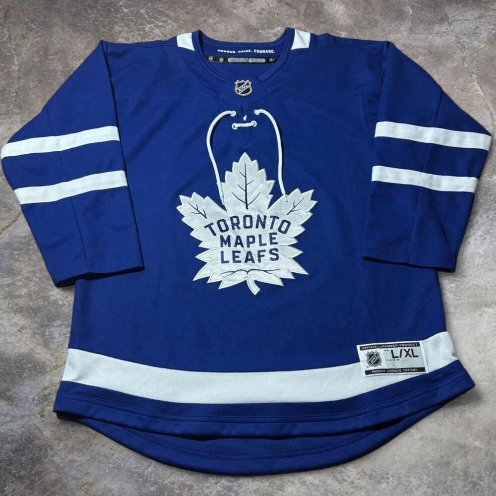 Toronto Maple Leafs Jersey Women Large XL Blue NHL Hockey